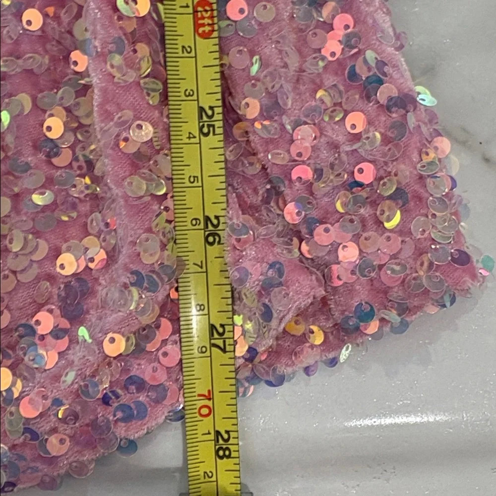 Lucy in the Sky Pink Sequin Mini Dress - Picture 9 of 9